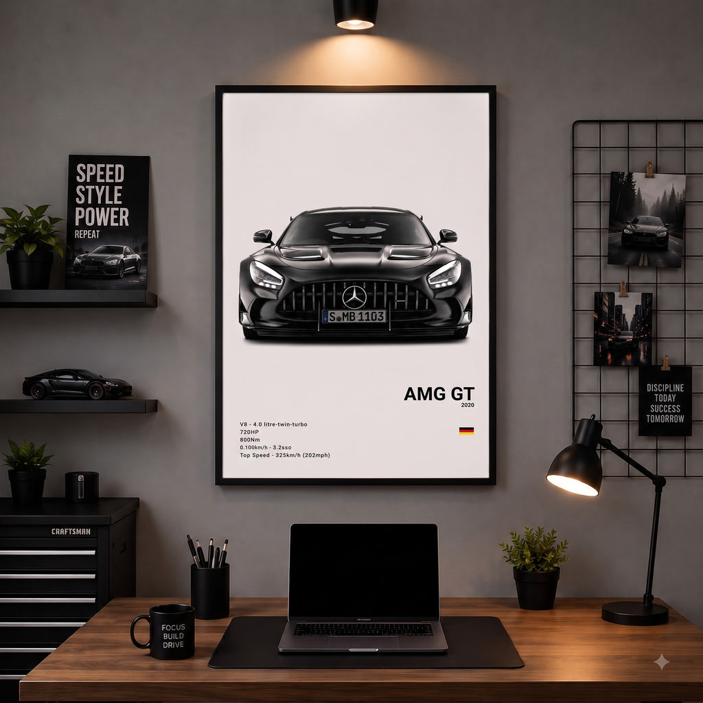 Mercedes-Benz AMG GT Luxury Wall Frame