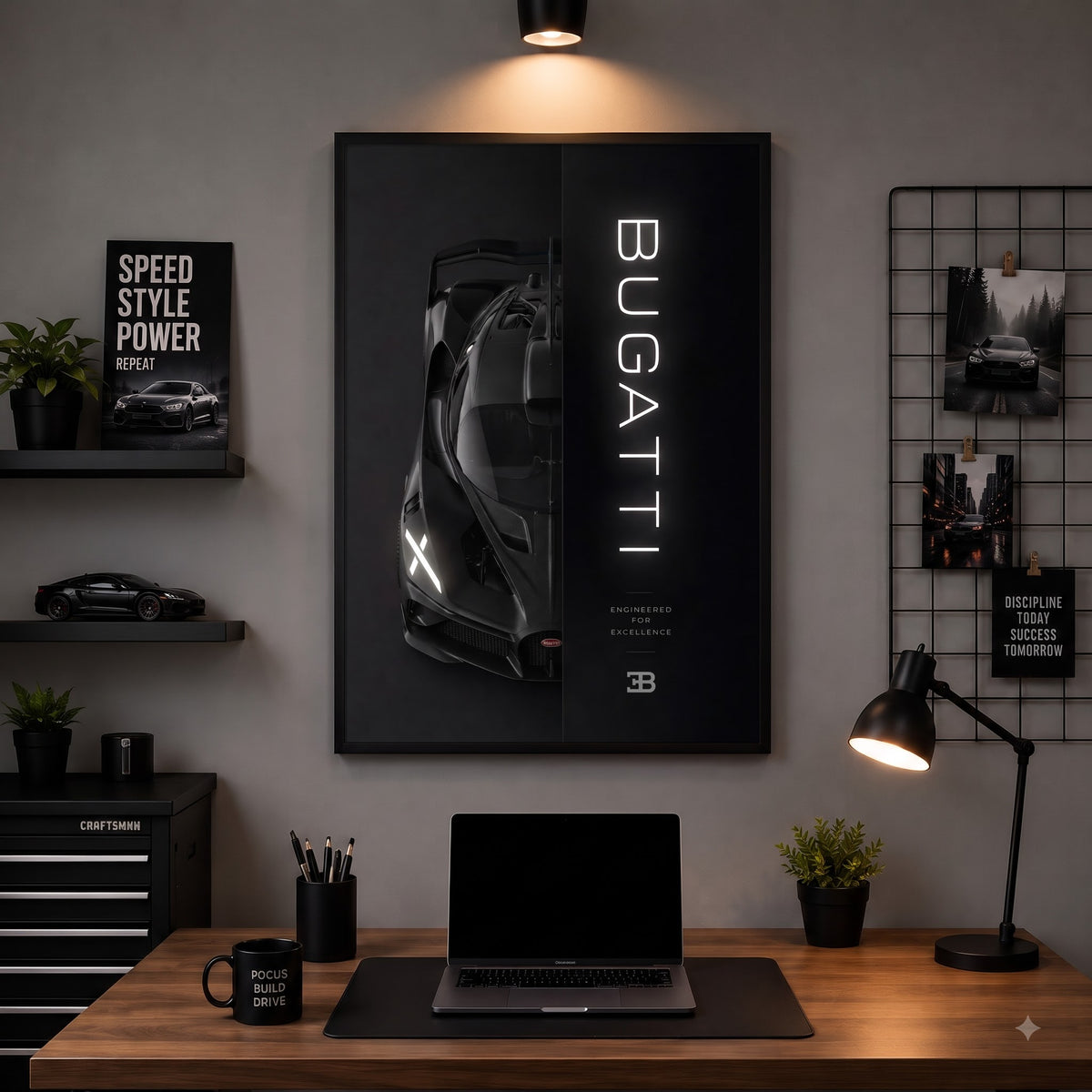 Bugatti Chiron — The Ultimate Speed Legend Wall Frame