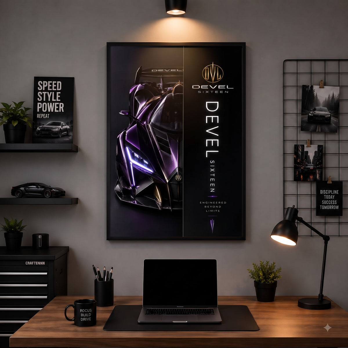 Devel Sixteen — Beyond Limits Wall Frame