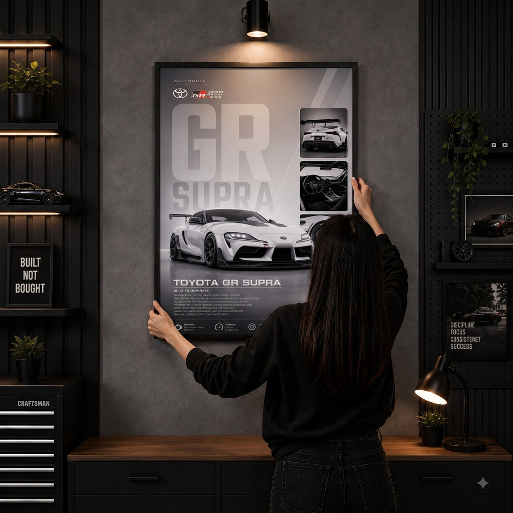 Toyota GR Supra – JDM Street Icon | Premium Wall Frame