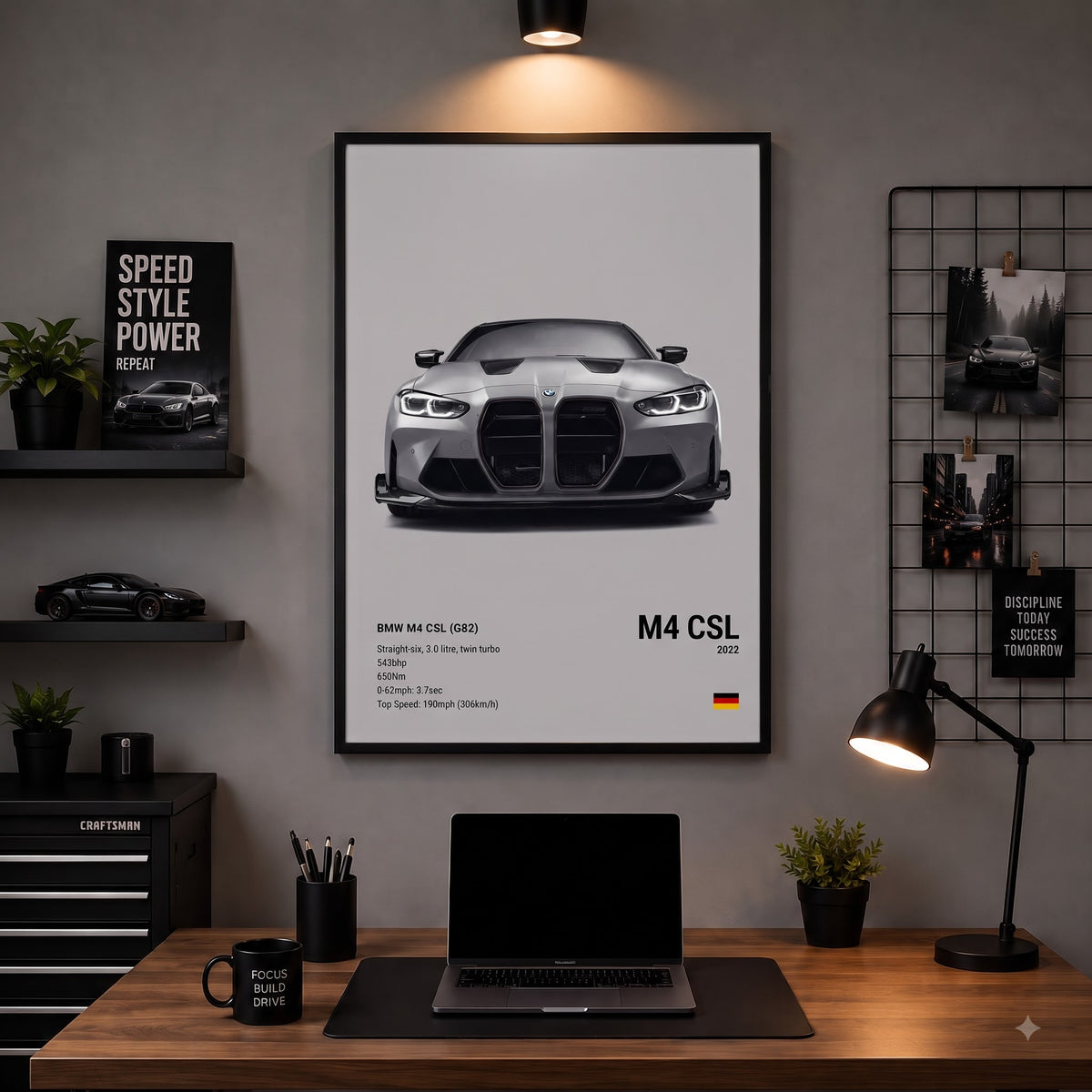 BMW M4 CSL G82 Spec Wall Frame