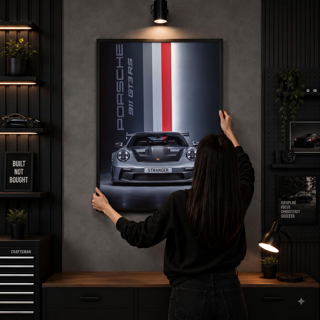 Porsche 911 GT3 RS — Track-Bred Legend Wall Frame