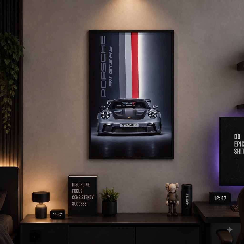Porsche 911 GT3 RS — Track-Bred Legend Wall Frame