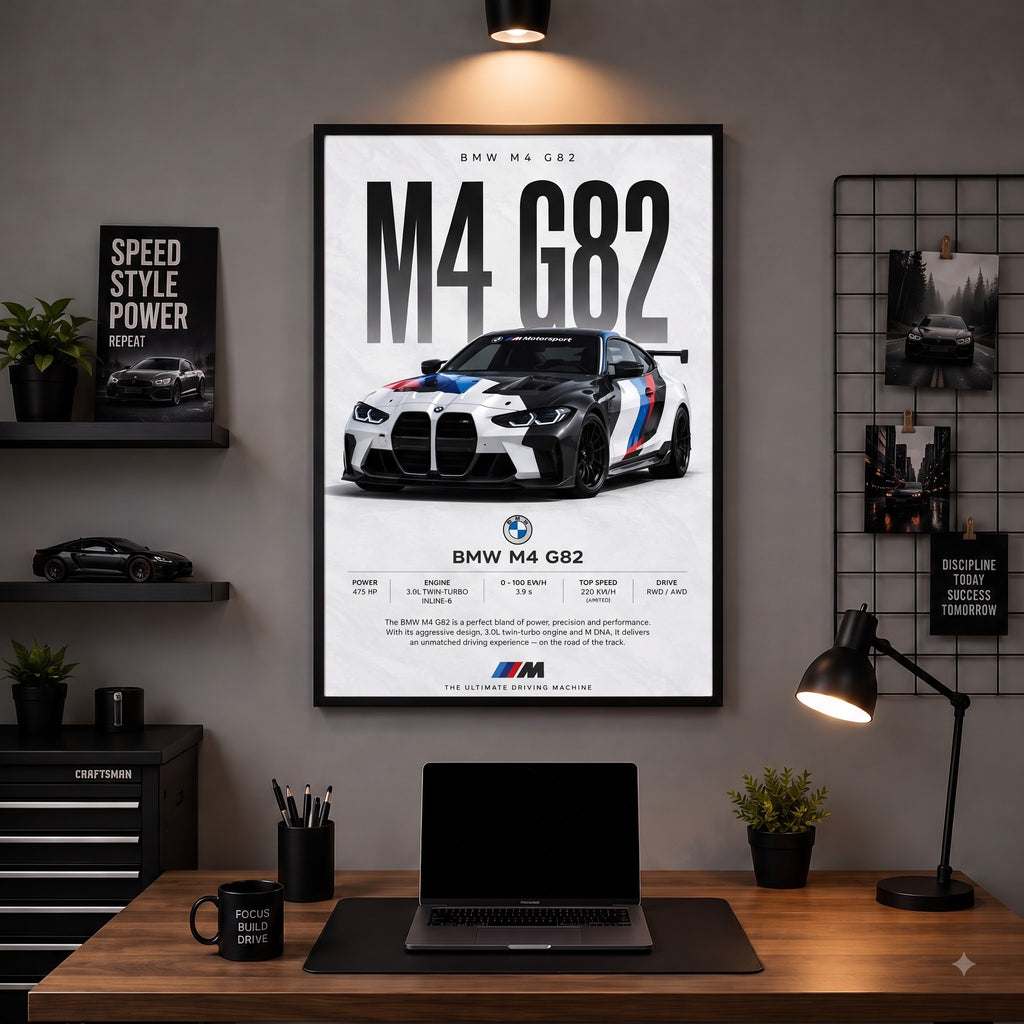 BMW M4 G82 Ultimate Driving Wall Frame