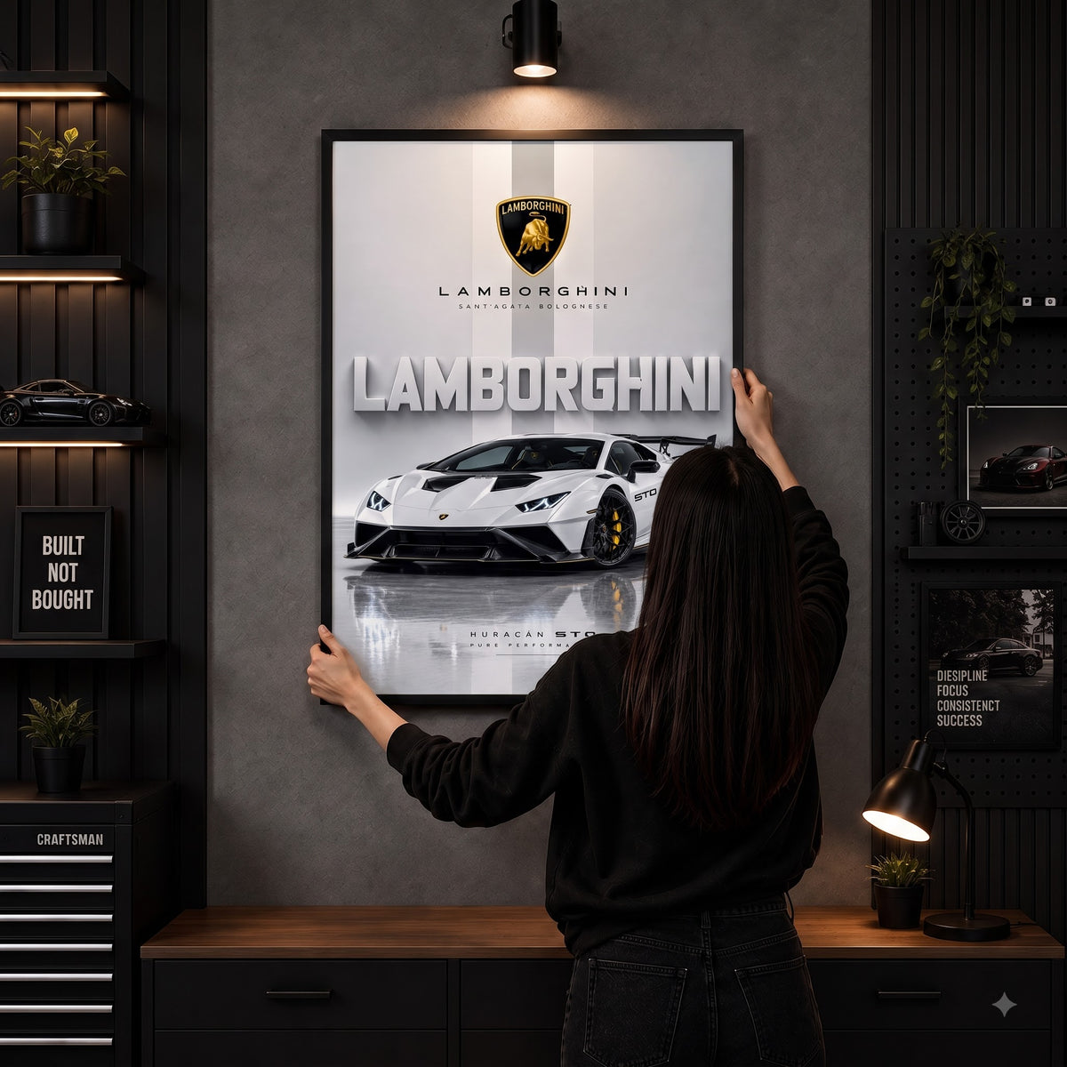 Lamborghini Huracán STO Track Beast Wall Frame