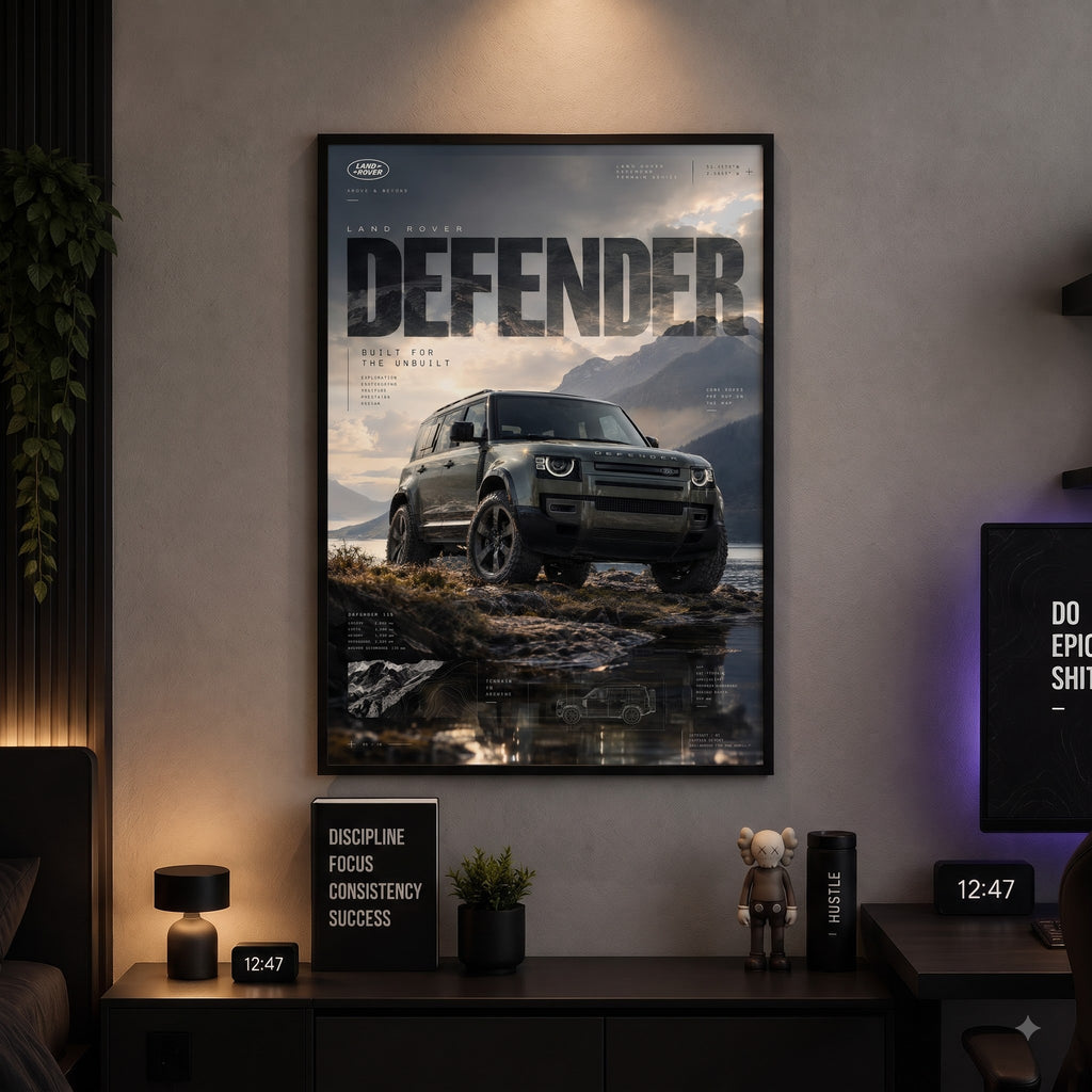 Land Rover Defender — Built for the Untamed Wall Frame