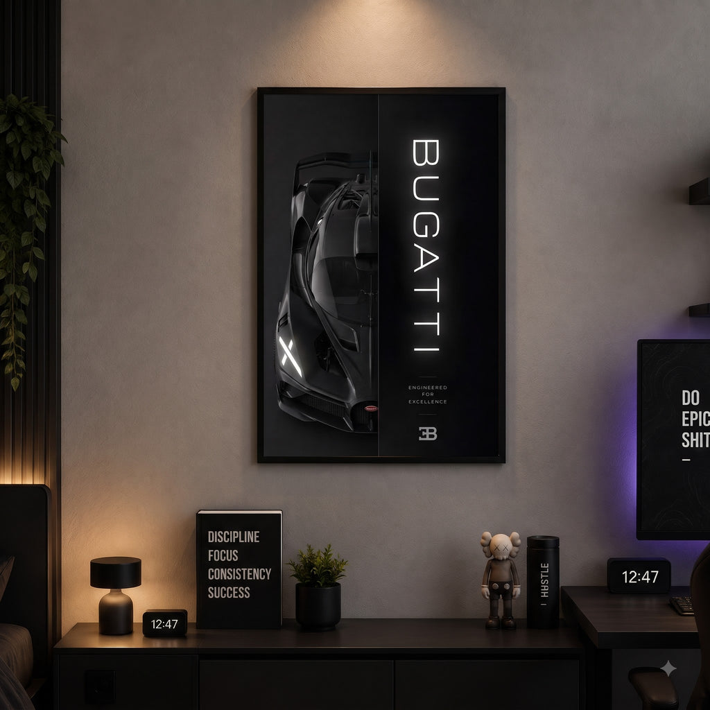 Bugatti Chiron — The Ultimate Speed Legend Wall Frame