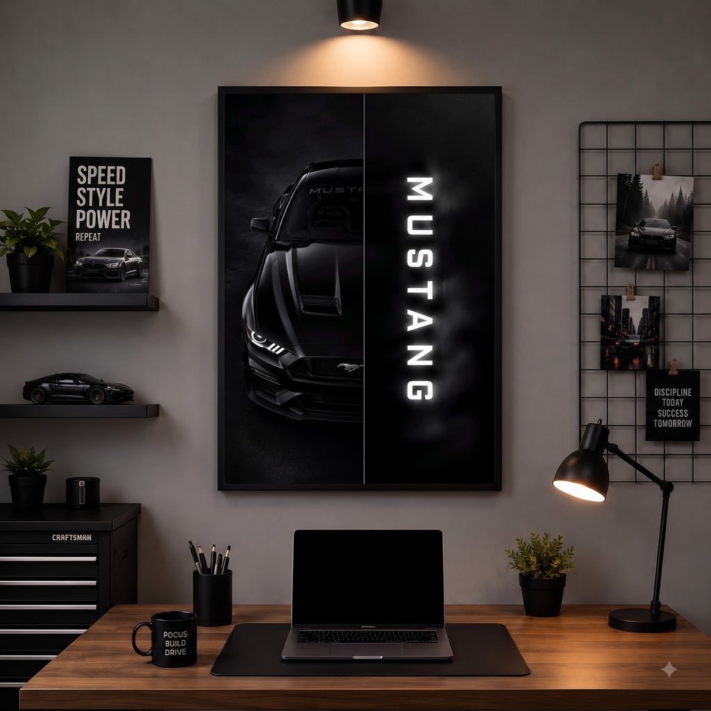 Ford Mustang — Born to Dominate Wall Frame