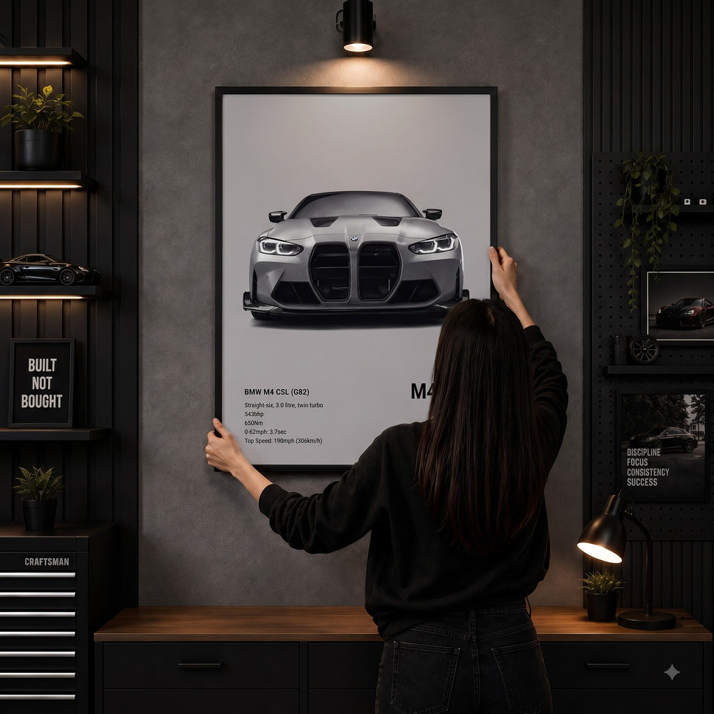 BMW M4 CSL G82 Spec Wall Frame