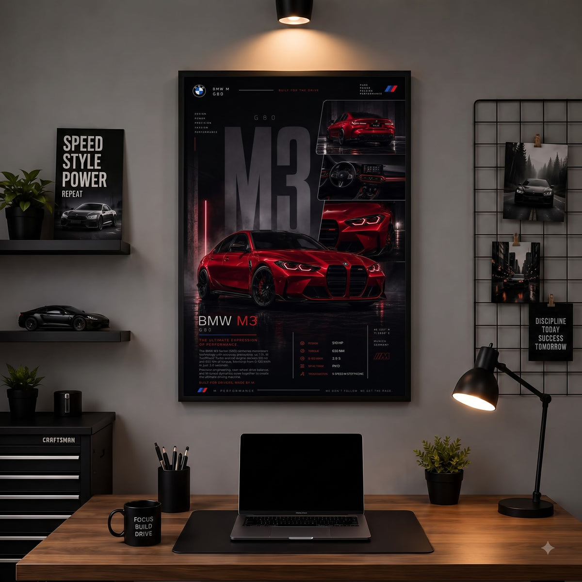 BMW M3 G80 — Ultimate Performance Wall Frame