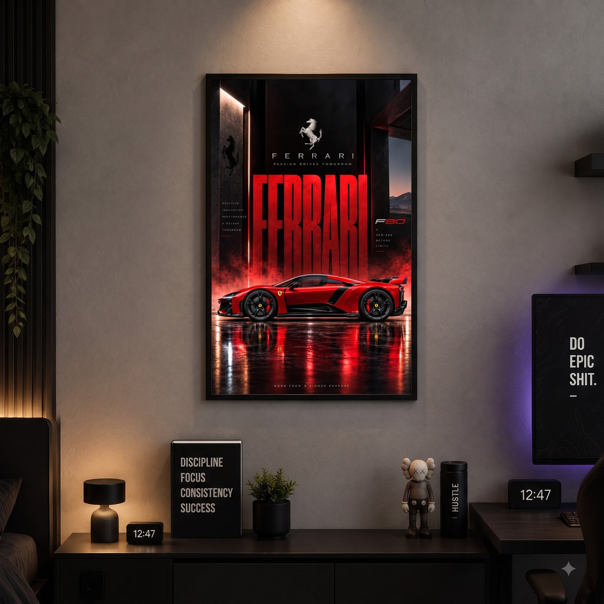 Ferrari F80 — The Red Beast Wall Frame
