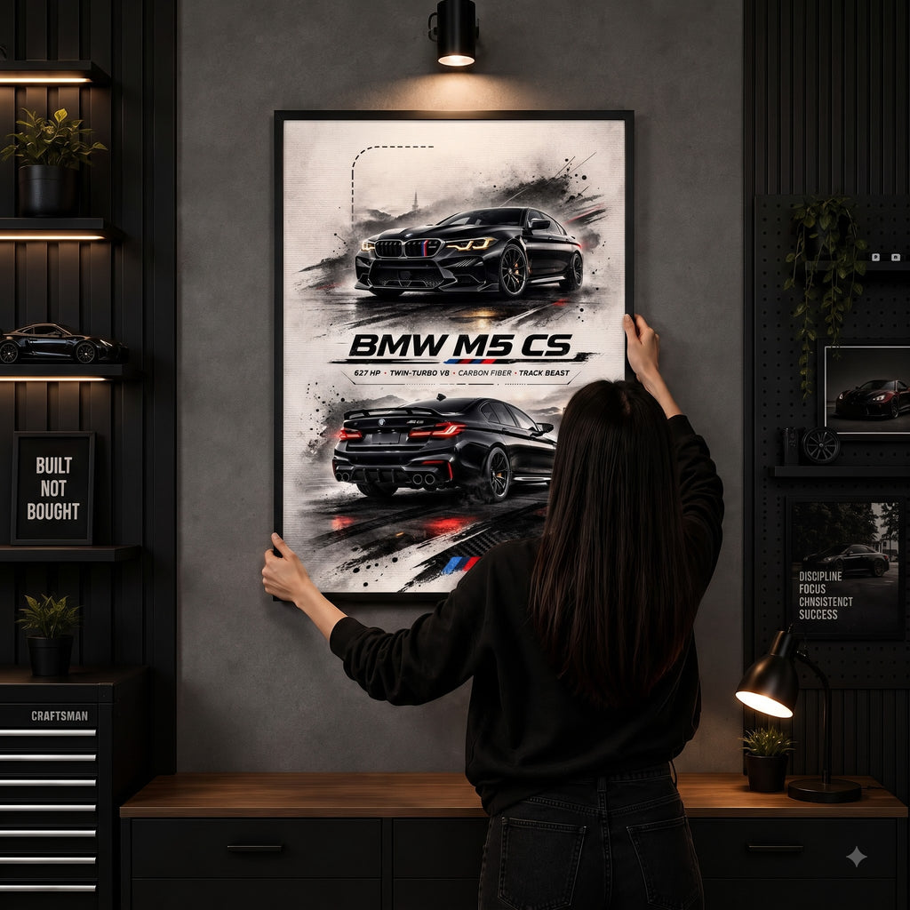 BMW M5 CS Track Beast Wall Frame