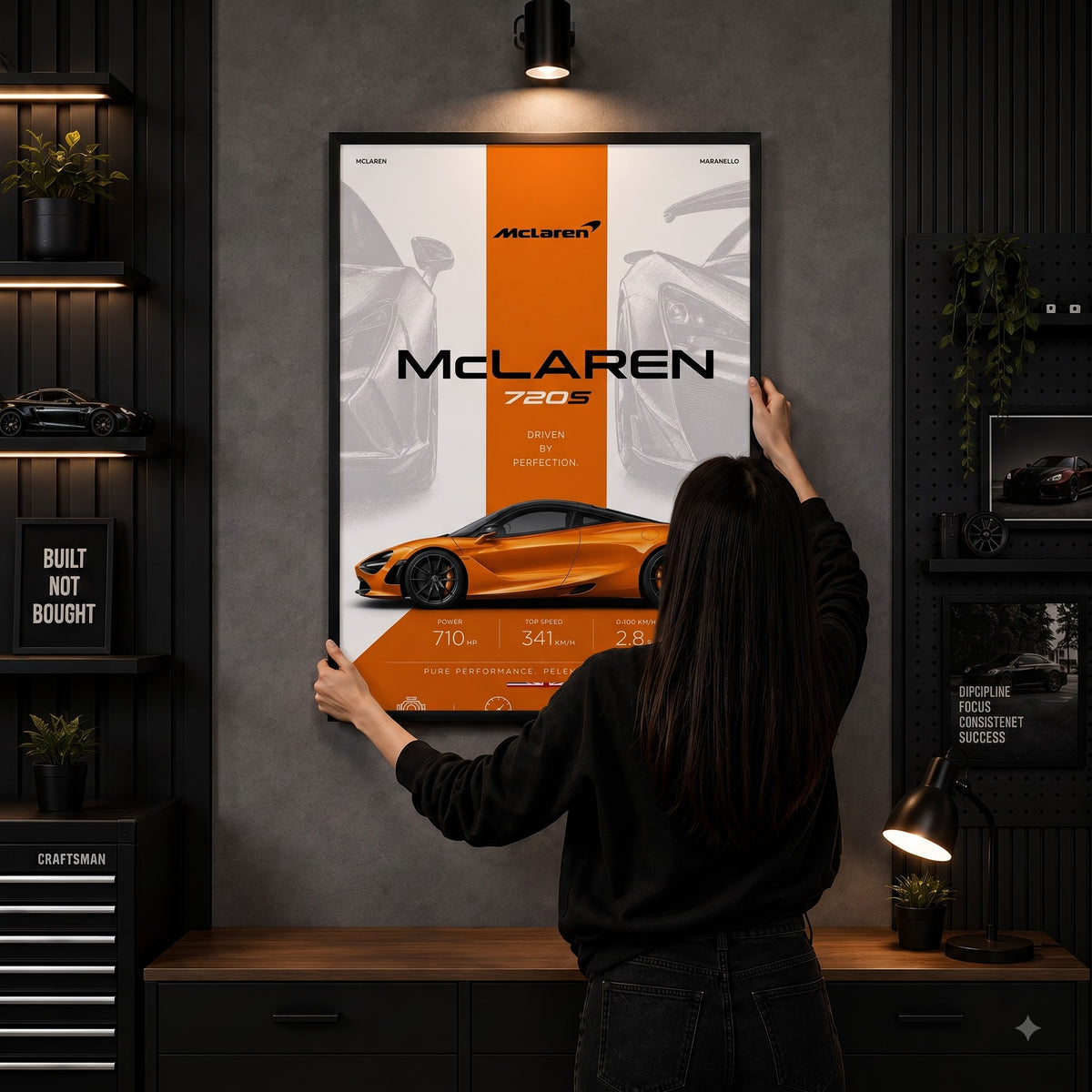 McLaren 720S – British Supercar | Premium Wall Frame