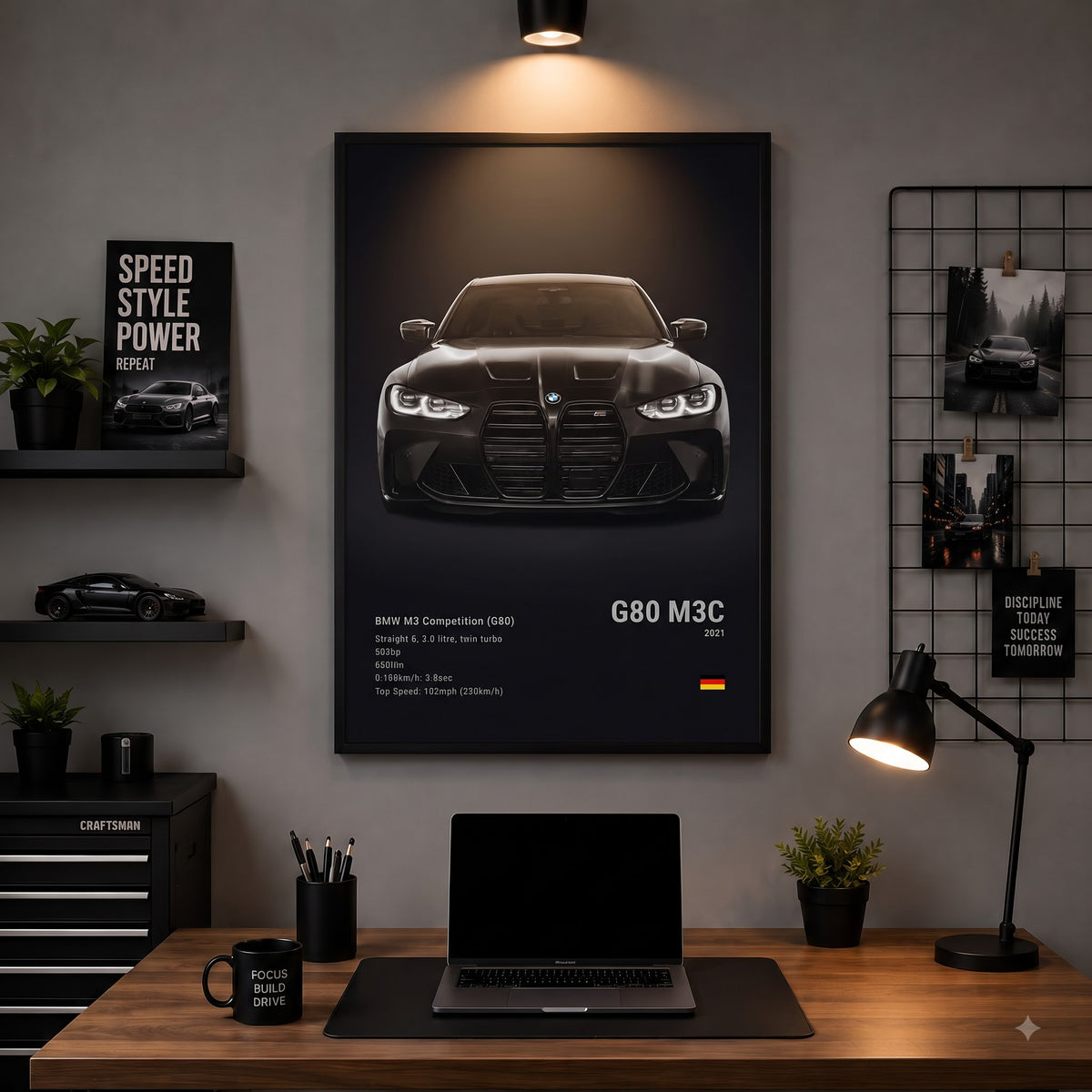 BMW M3 G80 Twin-Turbo Wall Frame