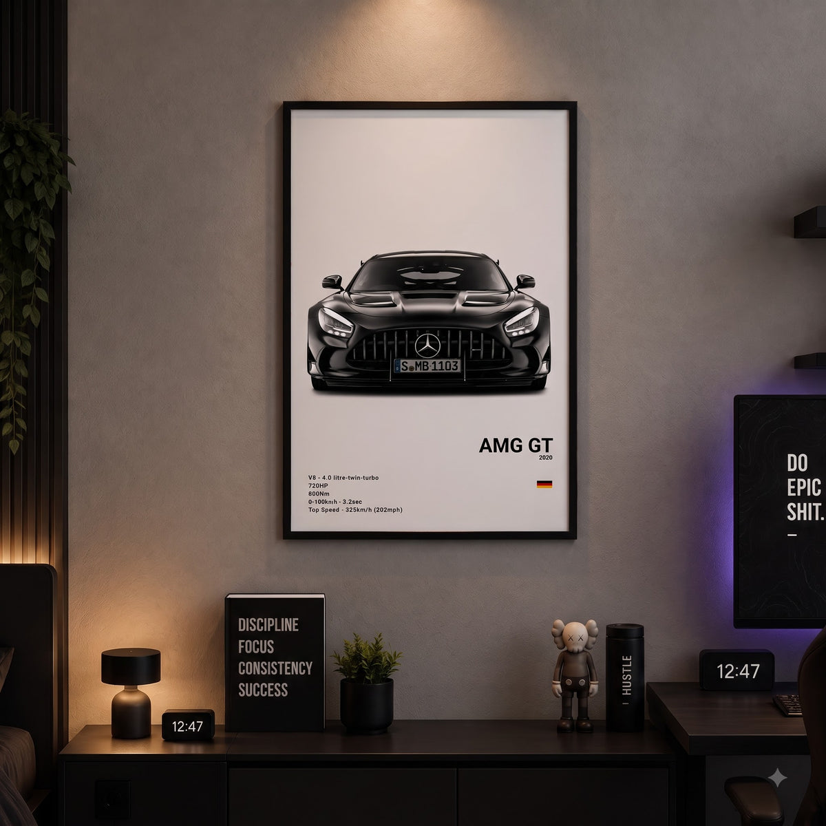 Mercedes-Benz AMG GT Luxury Wall Frame
