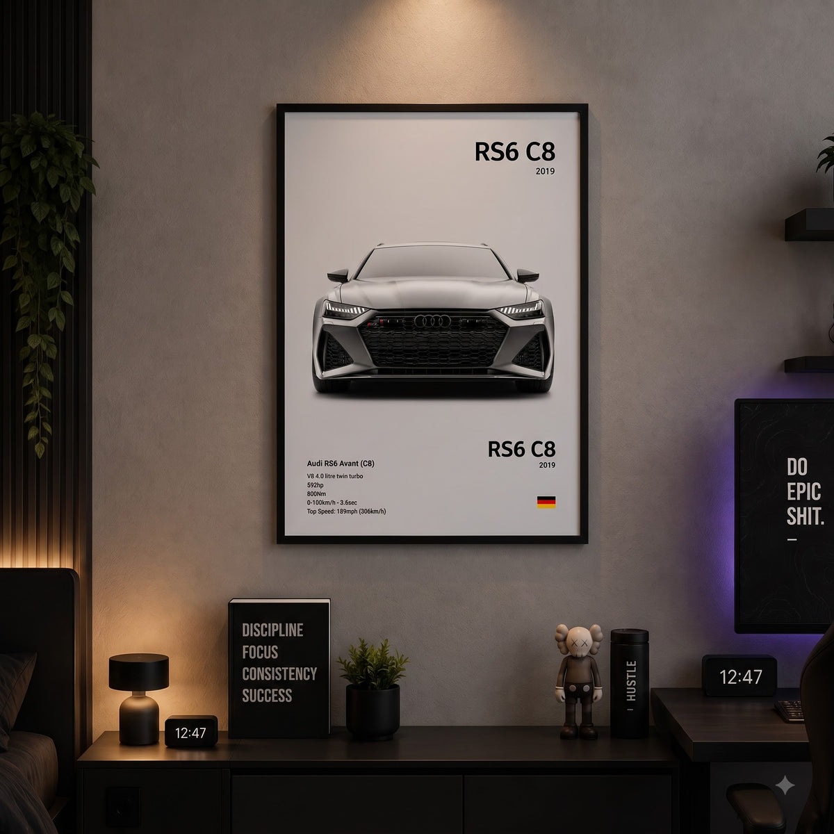 Audi RS6 Avant Twin-Turbo Wall Frame