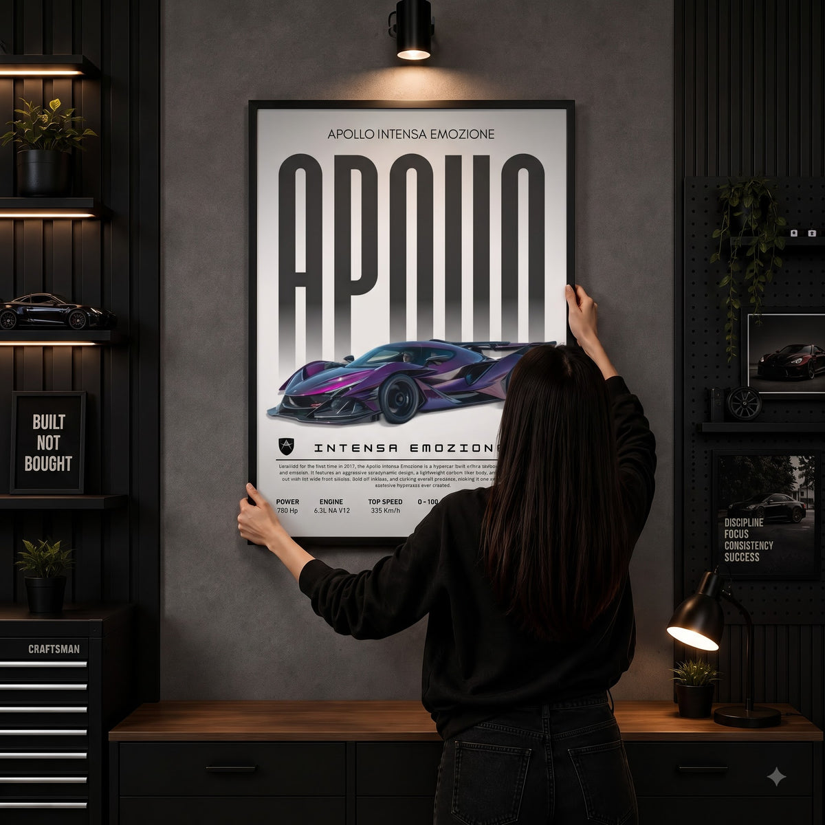 Apollo Intensa Emozione Wall Art Frame – Hypercar Decor