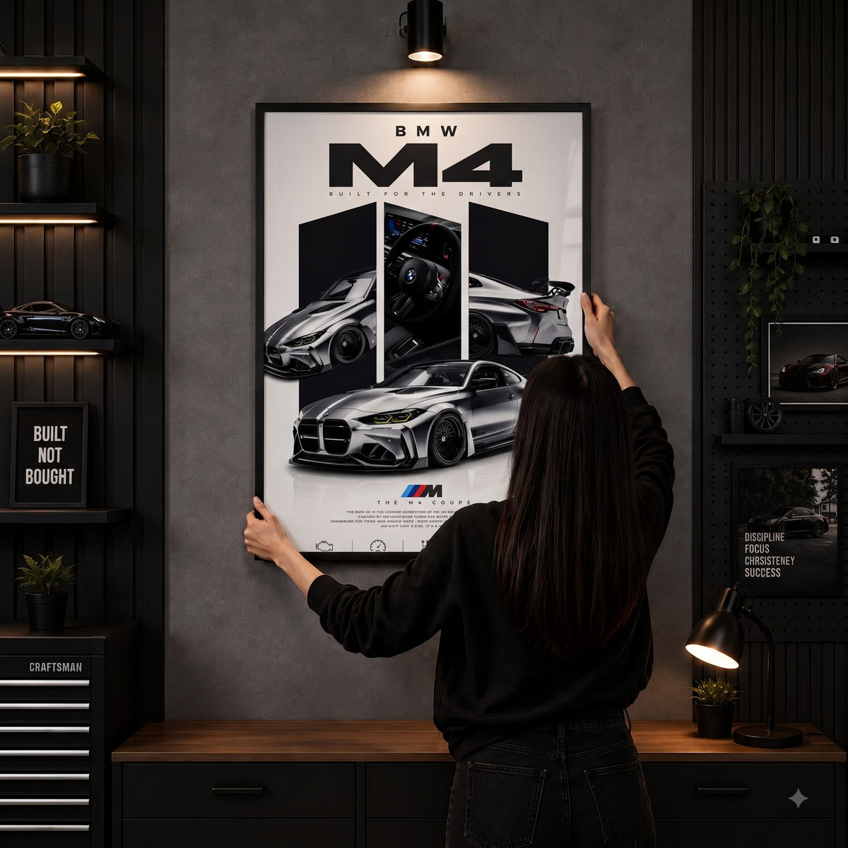 BMW M4 Coupe Wall Art Frame – Premium Car Decor