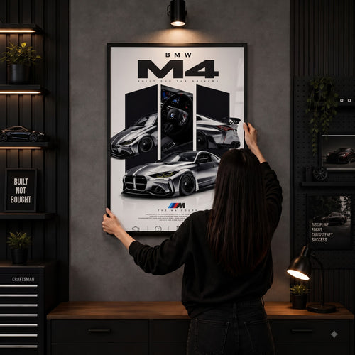 BMW M4 Coupe Wall Art Frame – Premium Car Decor