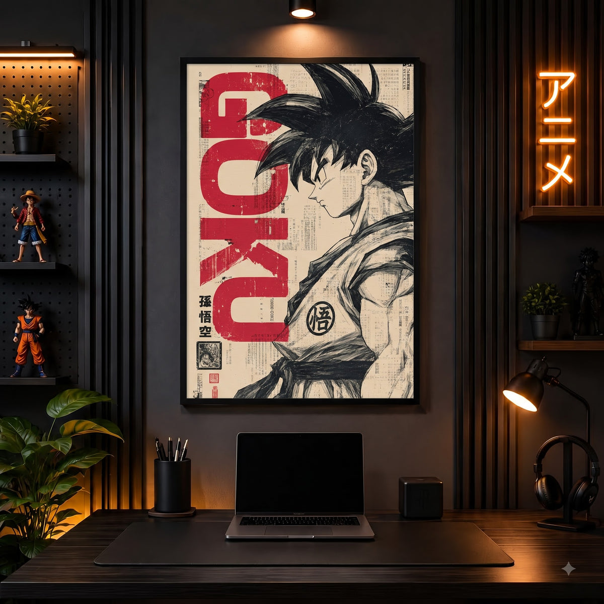 Goku Saiyan Legacy – Premium Wall Frame