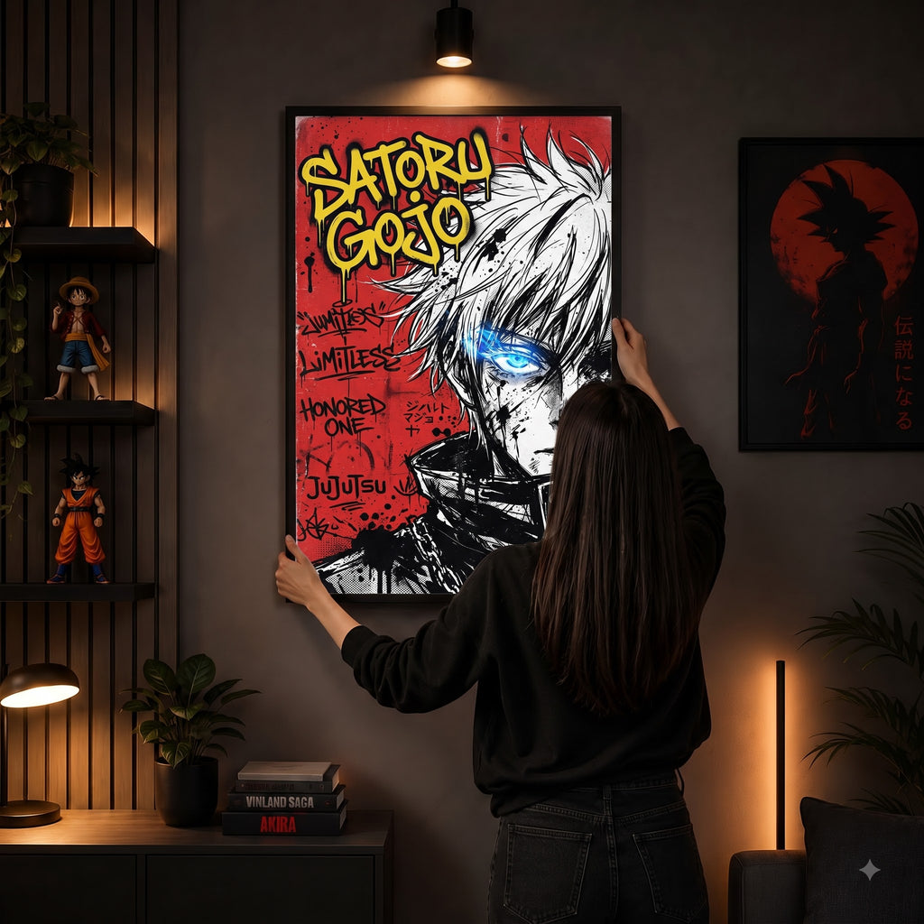 Satoru Gojo Limitless – Premium Wall Frame