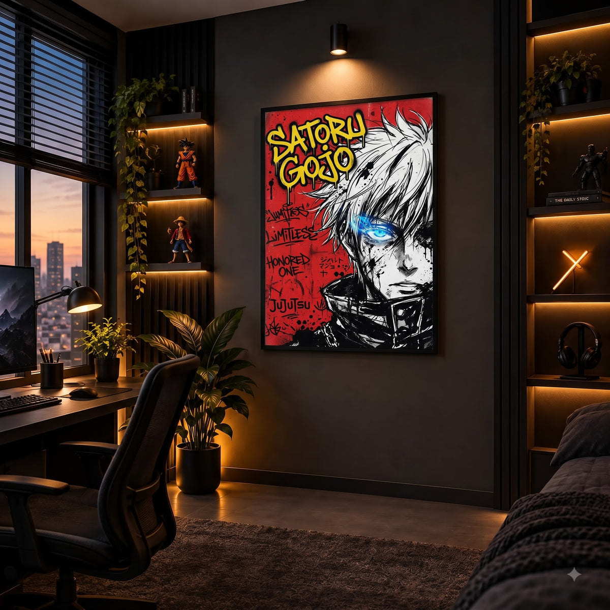 Satoru Gojo Limitless – Premium Wall Frame