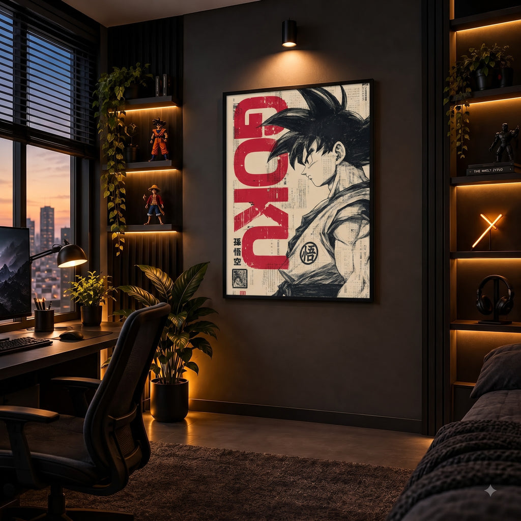 Goku Saiyan Legacy – Premium Wall Frame
