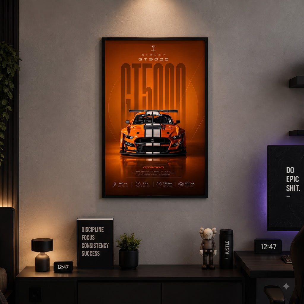 Shelby GT500 — Born for Victory Wall Frame
