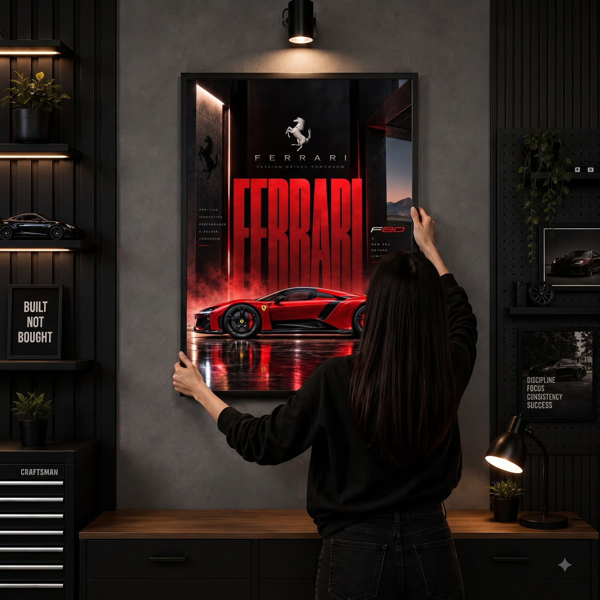 Ferrari F80 — The Red Beast Wall Frame