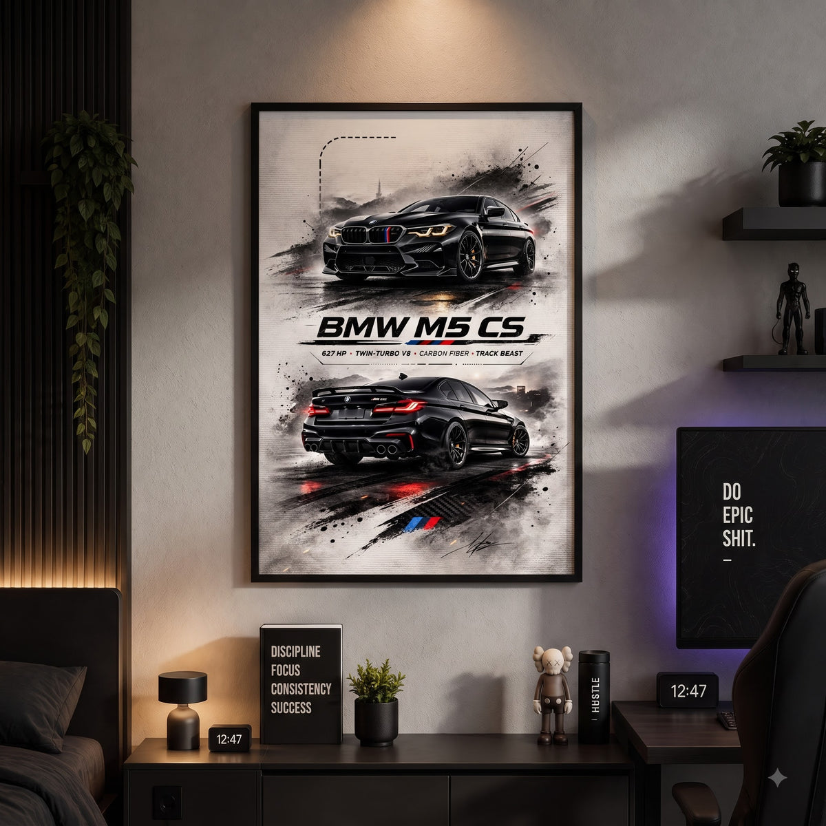 BMW M5 CS Track Beast Wall Frame