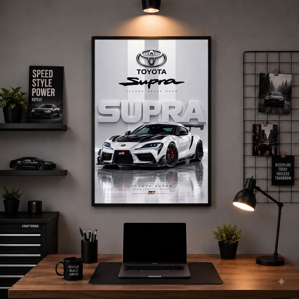 Toyota Supra Legendary Racer Wall Frame