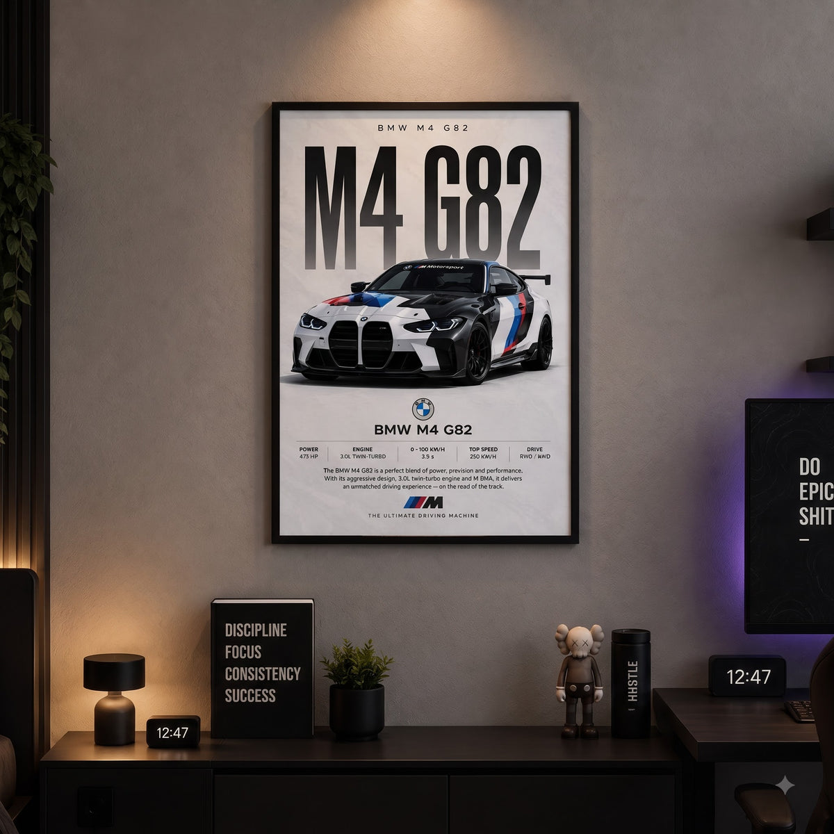 BMW M4 G82 Ultimate Driving Wall Frame