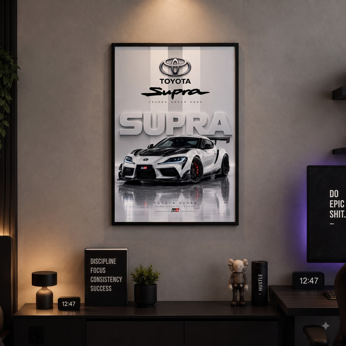 Toyota Supra Legendary Racer Wall Frame
