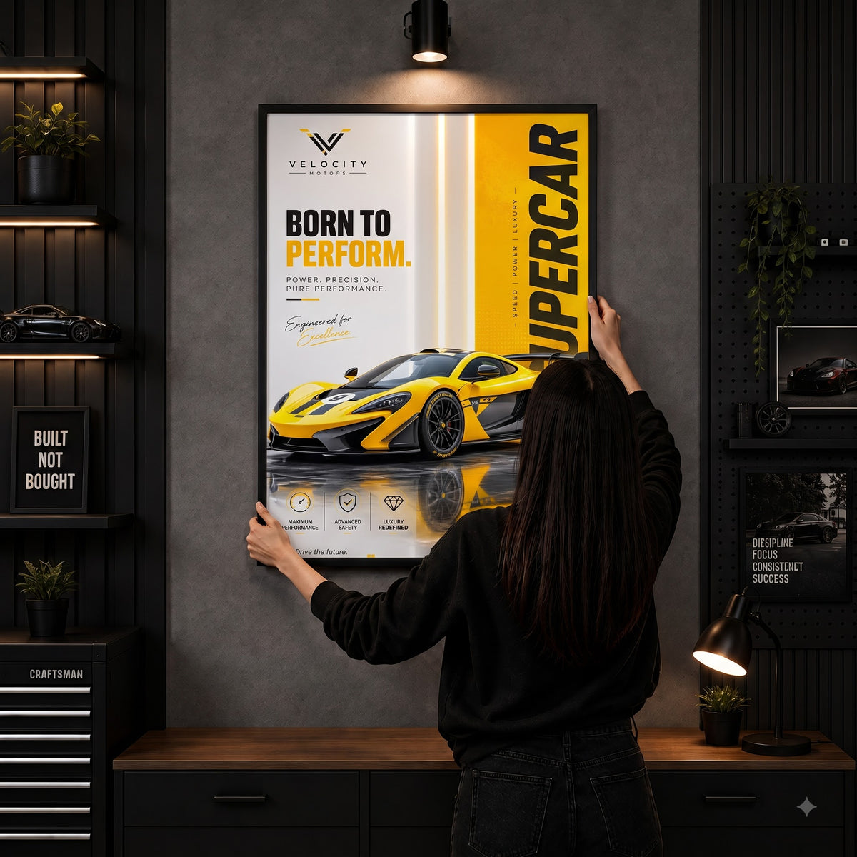 McLaren P1 GTR – Track-Bred Supercar | Premium Wall Frame