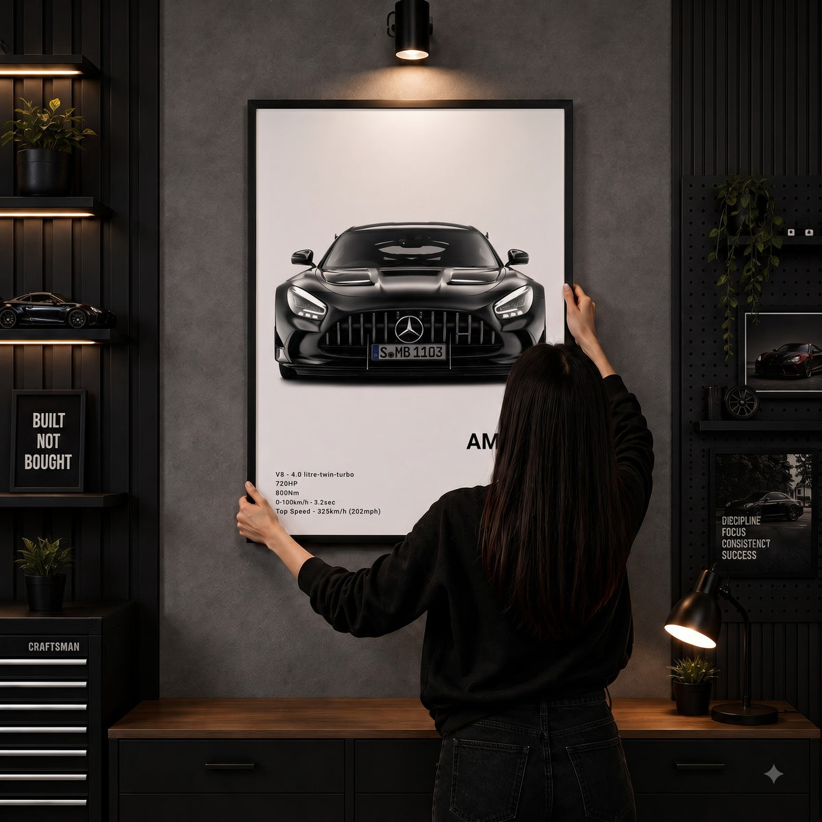 Mercedes-Benz AMG GT Luxury Wall Frame