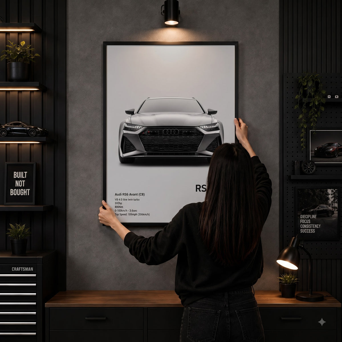 Audi RS6 Avant Twin-Turbo Wall Frame
