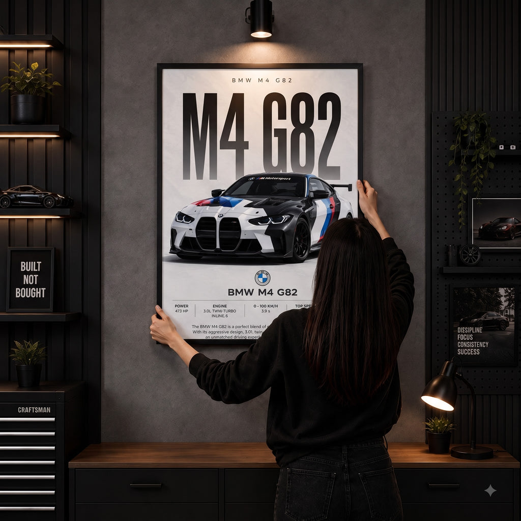 BMW M4 G82 Ultimate Driving Wall Frame