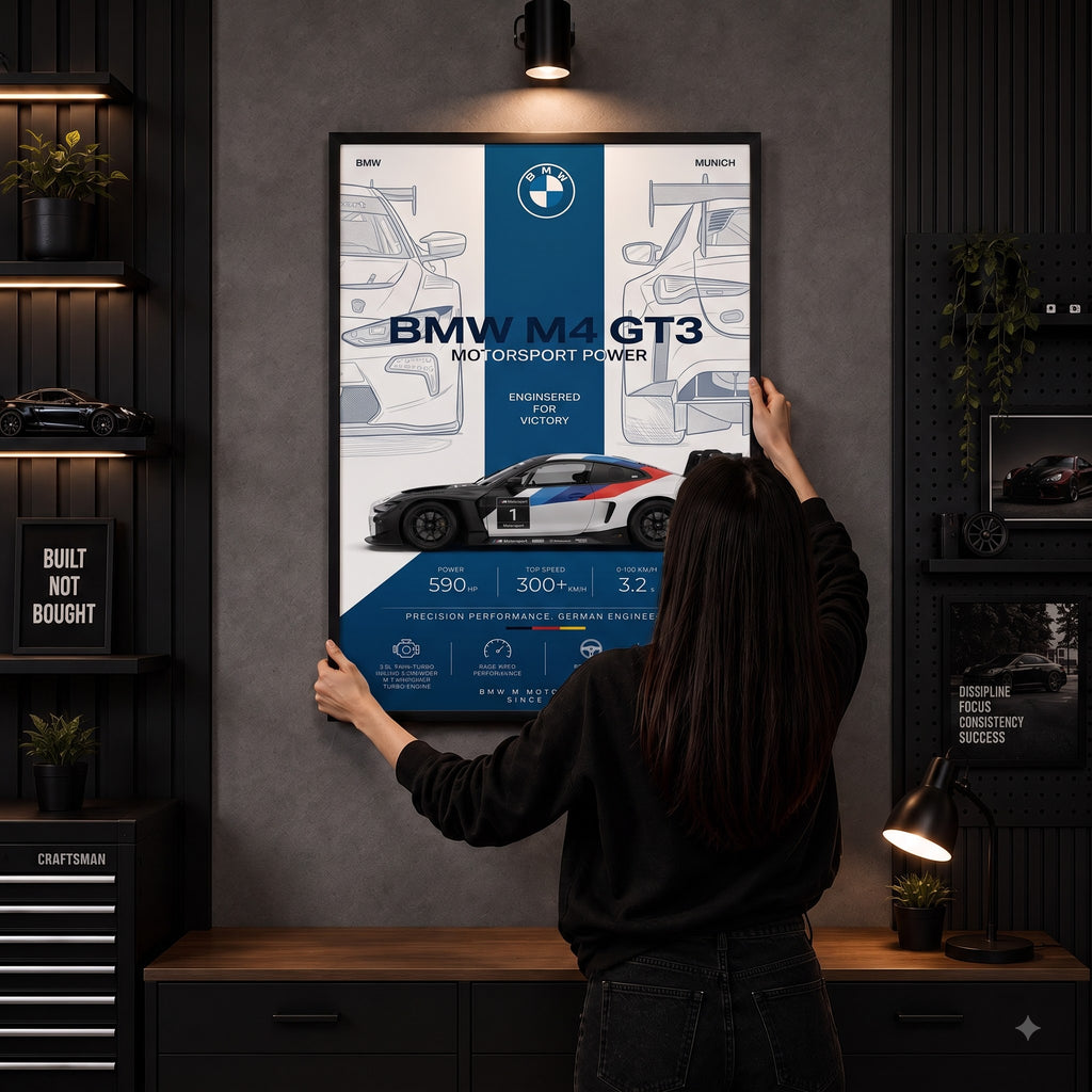 BMW M4 GT3 Motorsport Beast Wall Frame