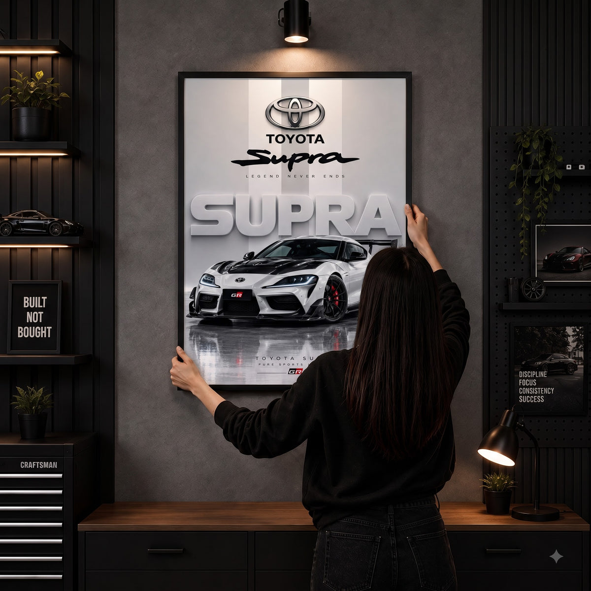 Toyota Supra Legendary Racer Wall Frame