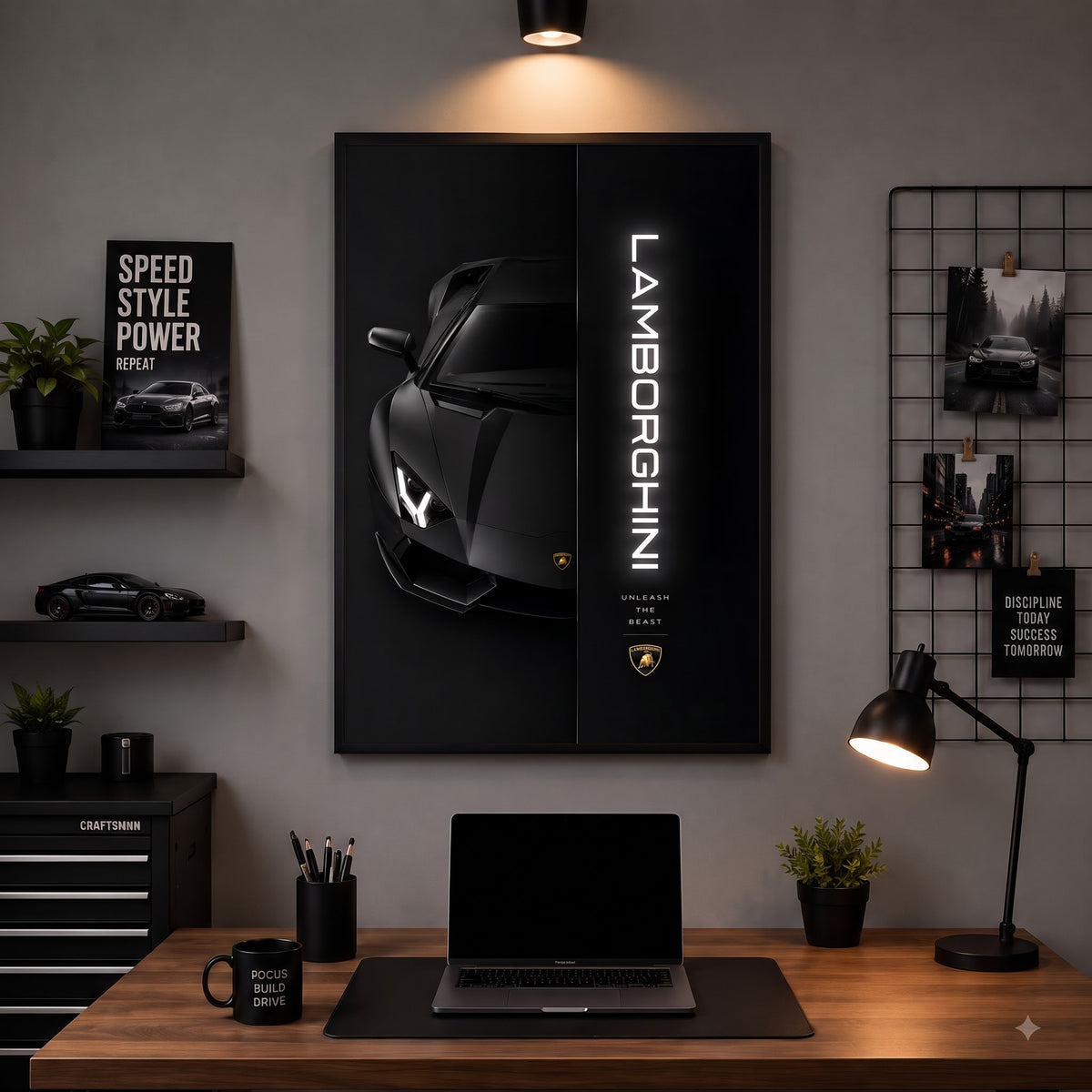 Lamborghini Huracán — Unleash the Beast Wall Frame