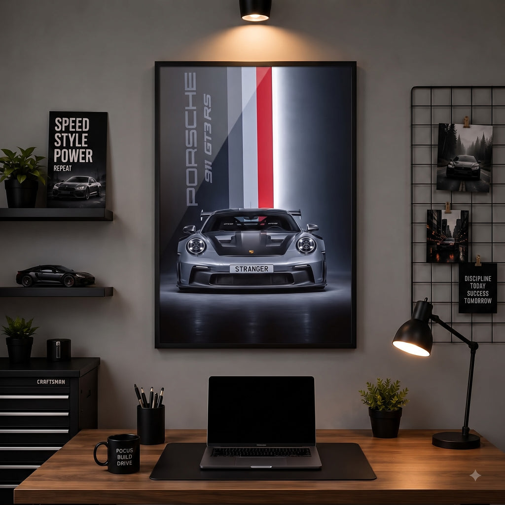 Porsche 911 GT3 RS — Track-Bred Legend Wall Frame