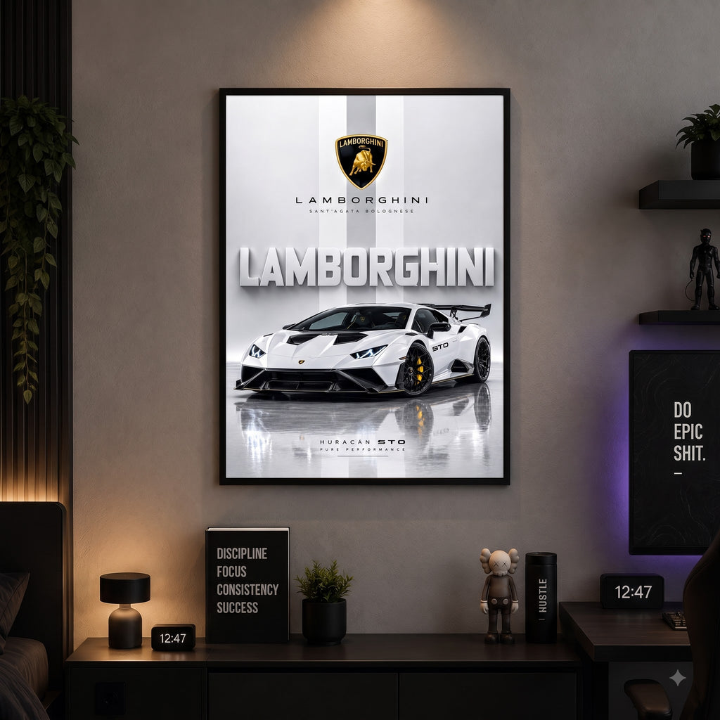 Lamborghini Huracán STO Track Beast Wall Frame