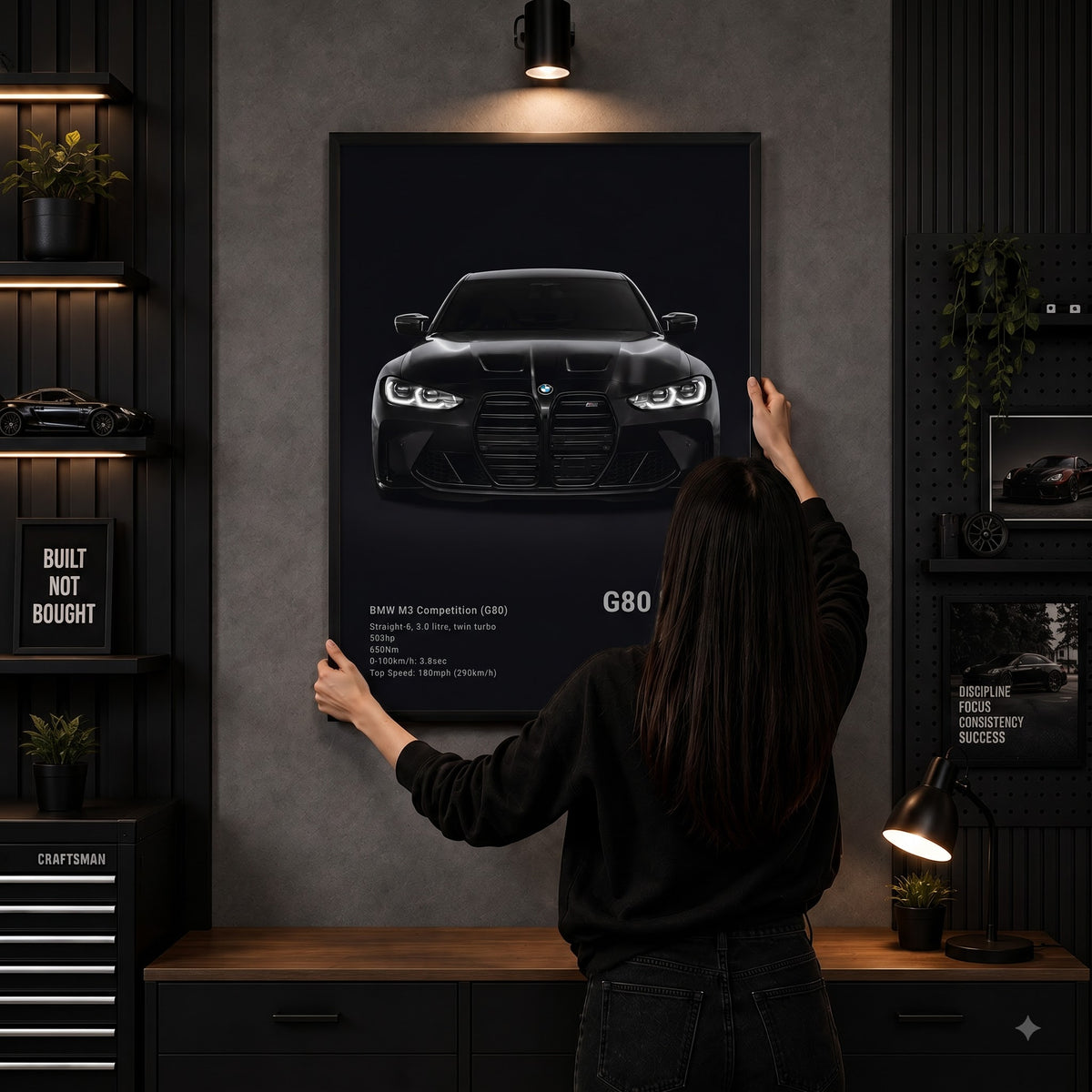 BMW M3 G80 Twin-Turbo Wall Frame
