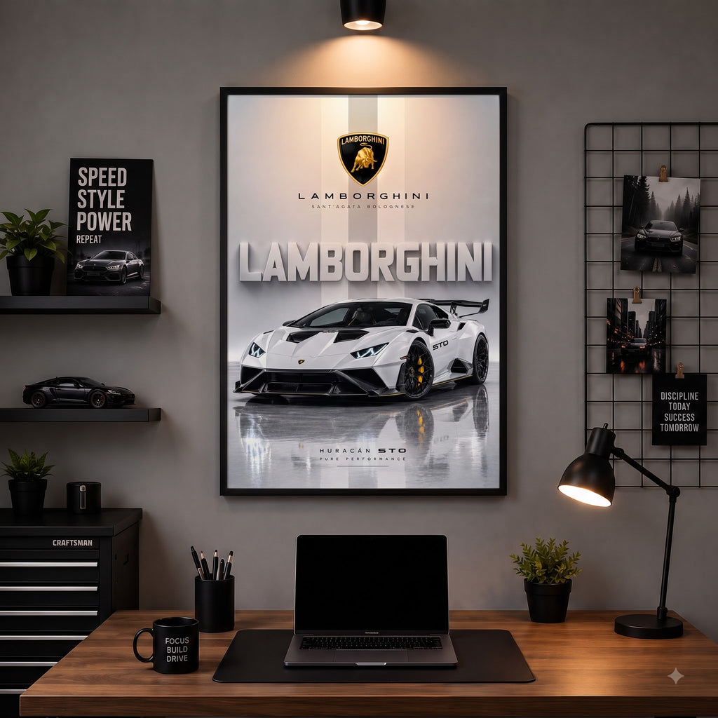 Lamborghini Huracán STO Track Beast Wall Frame