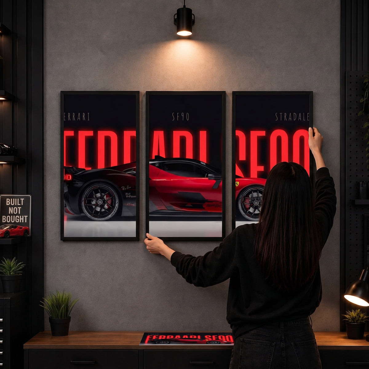 Ferrari SF90 Triptych (Split Frame)
