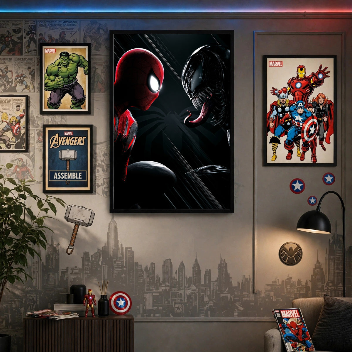 Spider-Man vs Venom — Ultimate Rivalry Wall Frame