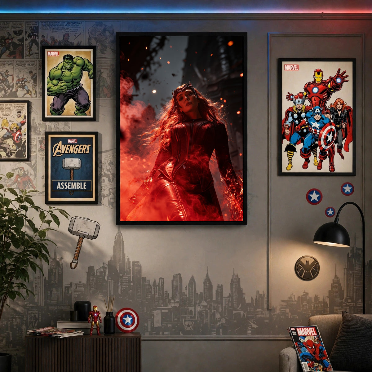 Scarlet Witch — The Scarlet Chaos Wall Frame