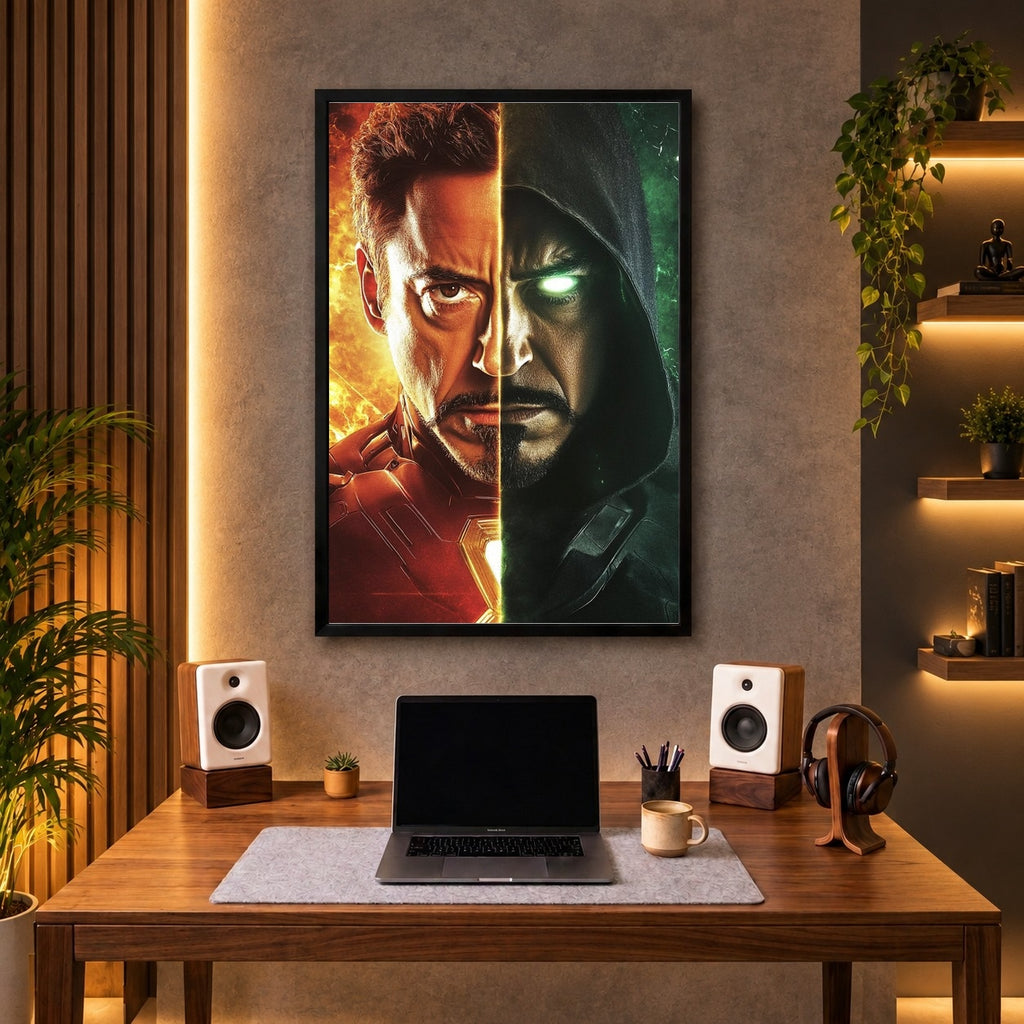 Iron Man vs Doctor Doom: Clash of Legends Wall Frame