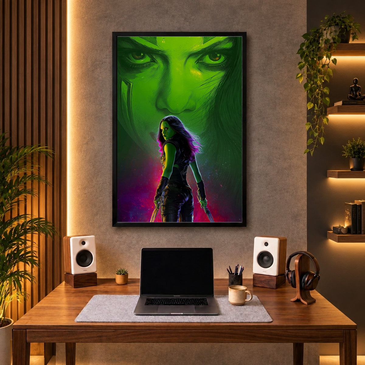 Gamora: The Deadliest Woman in the Galaxy Wall Frame