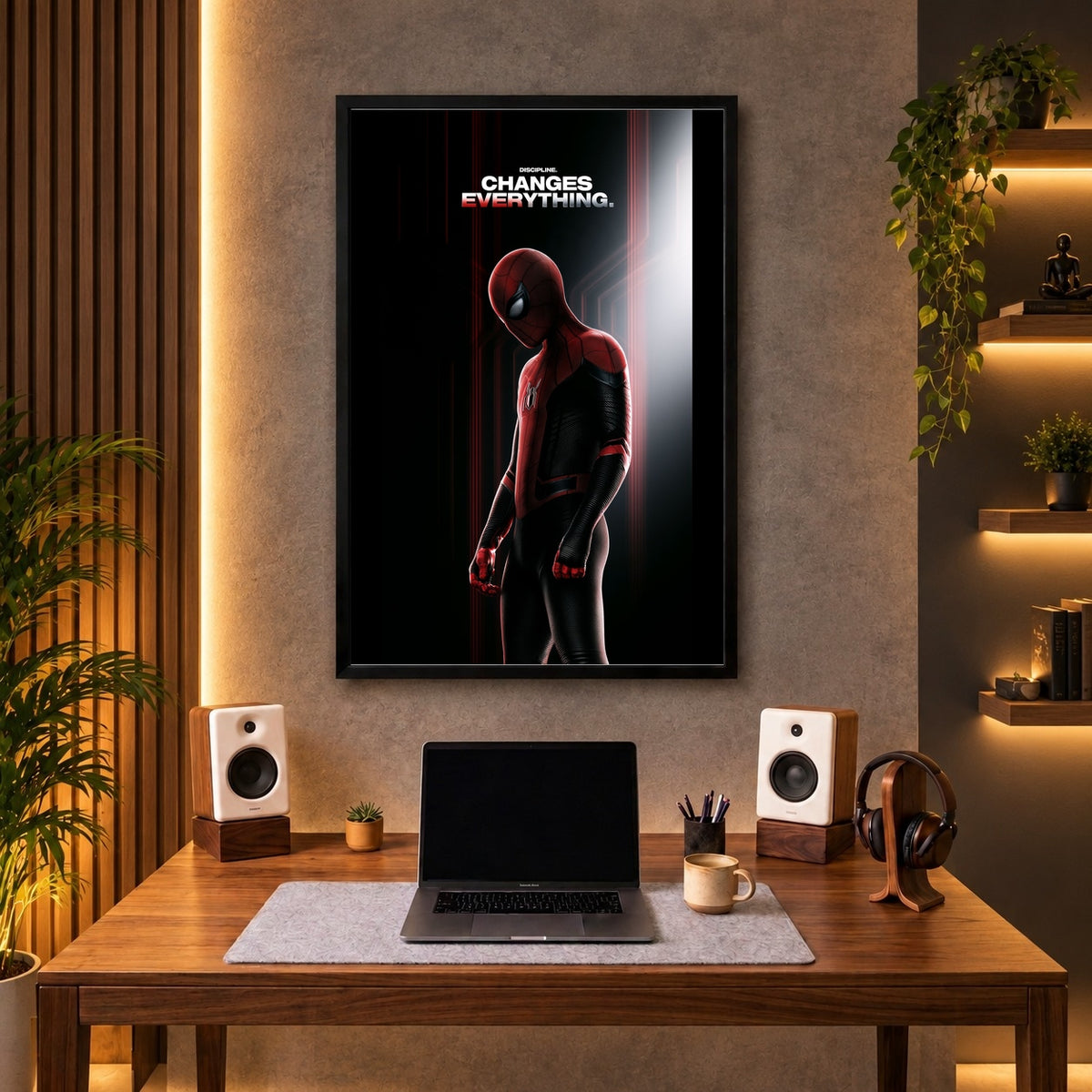 Spider-Man — Discipline Changes Everything Wall Frame